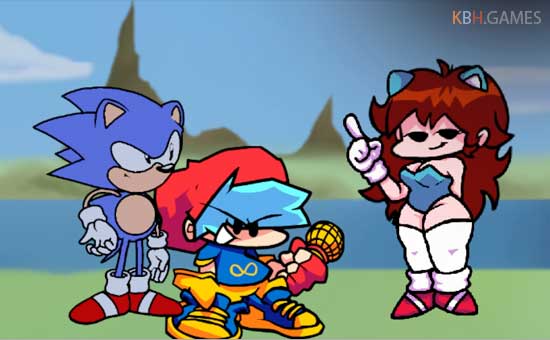FNF Mega CD Locked-on (Sonic CD)
