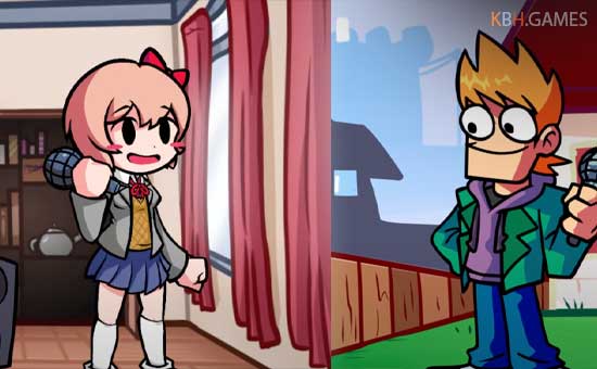 FNF DDLC VS EDDSWORLD (Fandom Fracture)